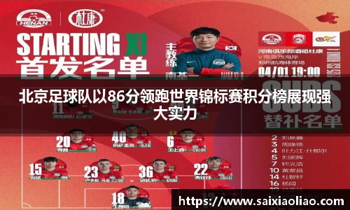 北京足球队以86分领跑世界锦标赛积分榜展现强大实力